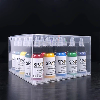 1оз (30мл) органско дуготрајно-брзо премиум 25 боја комплет мастила за тетовирање за тетовирање и уметност тела