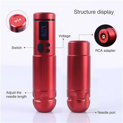 Вирелесс Таттоо Пен Спарк Таттоо Мацхине Вирелесс Профессионал